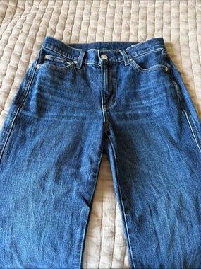 AYR Women's Dark Blue Straight-Leg Jeans
